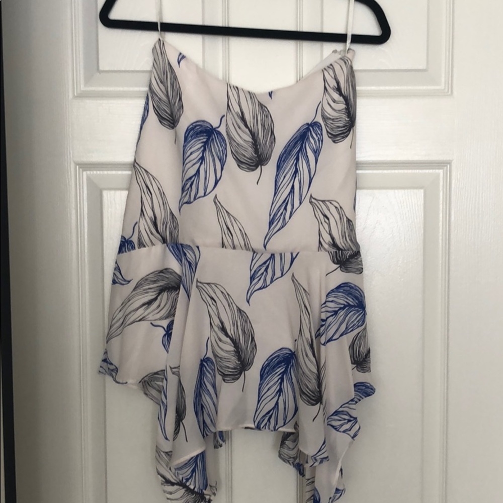 reiss printed skirt
